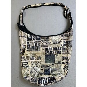 Harry Potter Handbag Daily‎ Prophet Newspaper Headlines Hobo Slouch Bag Purse